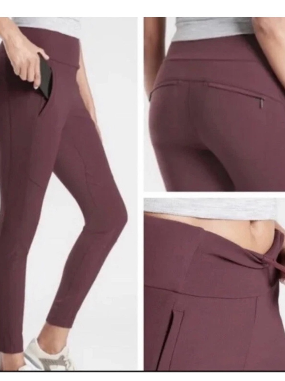 Athleta Plum Headlands Hybrid Trek Tights. Size 14
